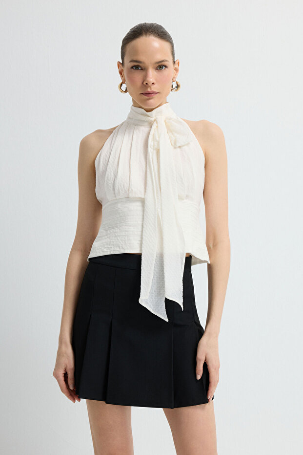 Kolsuz Piliseli Bluz - 4