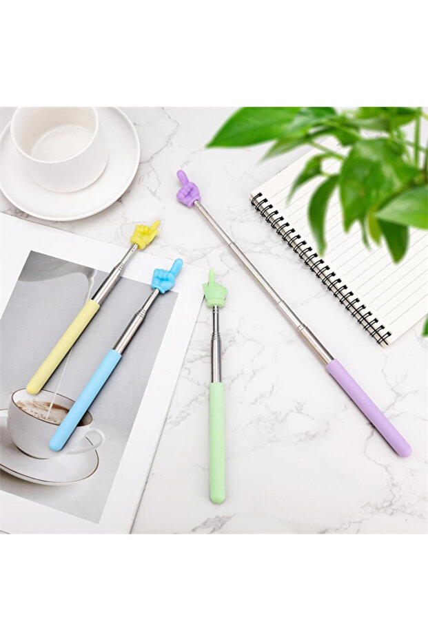 قلم عرض تقديمي تلسكوبي مع مؤشر إصبع طراز Sn-29159 - 2