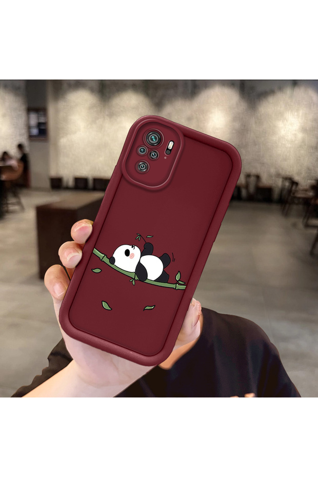 حافظة هاتف من مادة السيليكون مقاومة للصدمات بنمط الباندا متوافقة مع هاتف Redmi Note 10