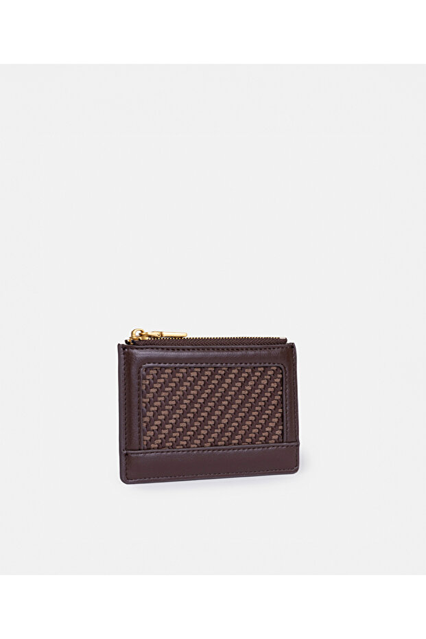 Örgü dokulu mini cüzdan - 3