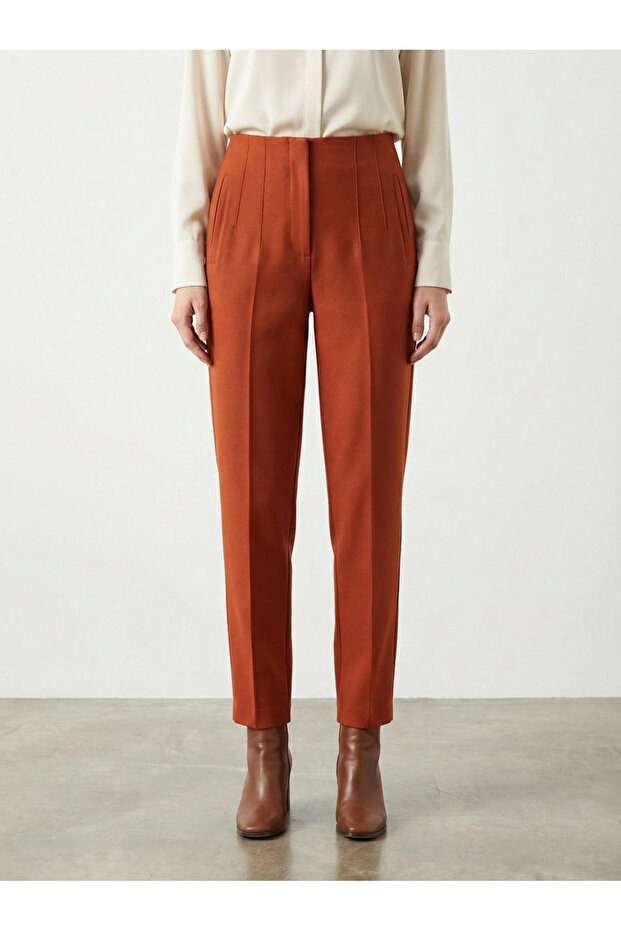 Önü Flatolu Pantolon - 1