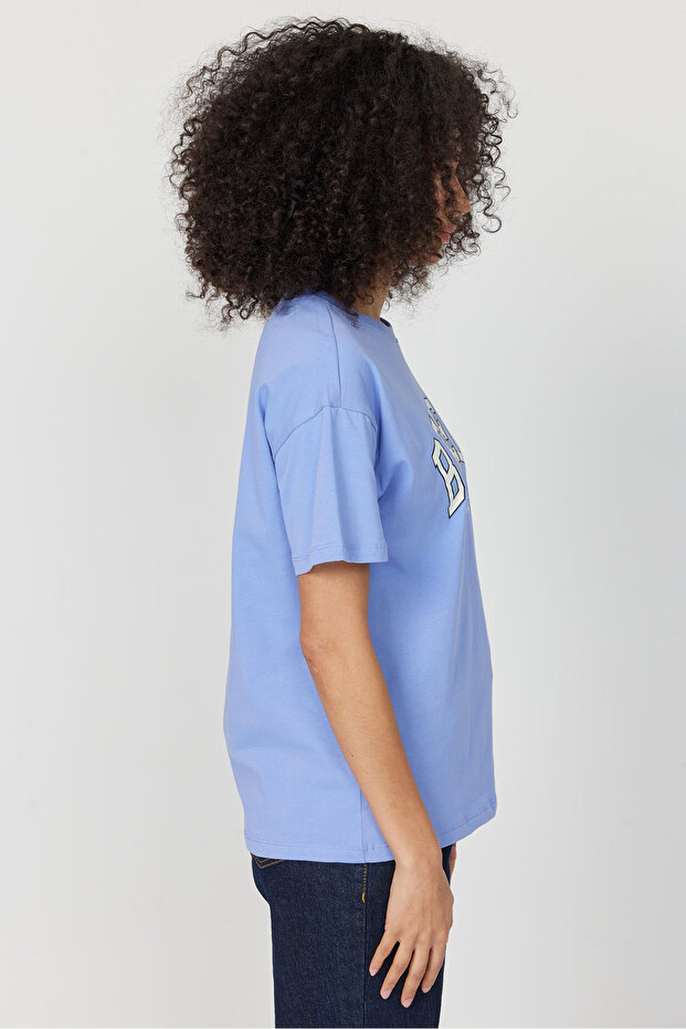 Kadın Baskılı Basic T-shırt - 4