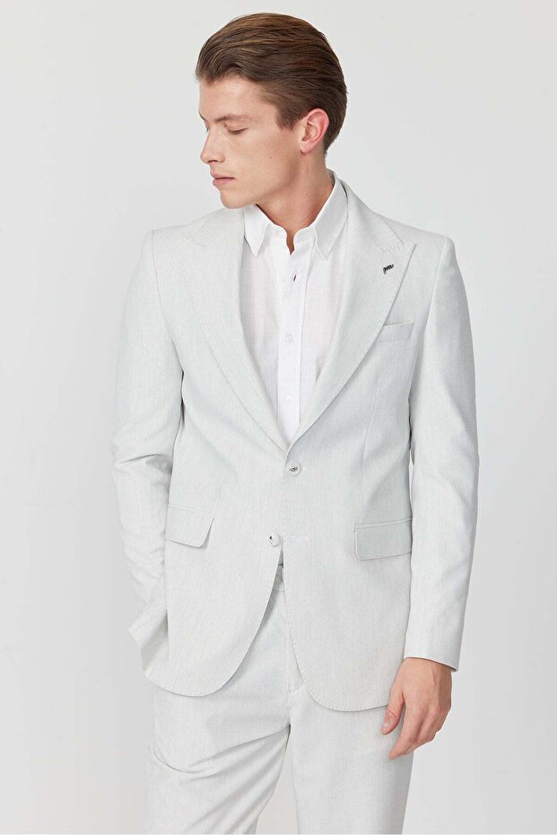 سترة رجالية بياقة على شكل طائر السنونو - 1