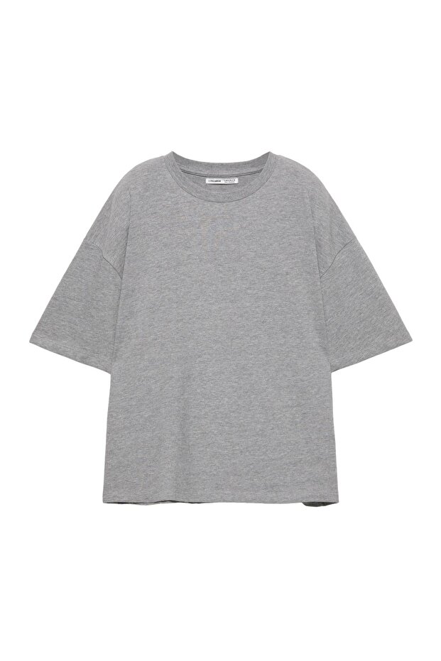 Oversize kısa kollu t-shirt - 4