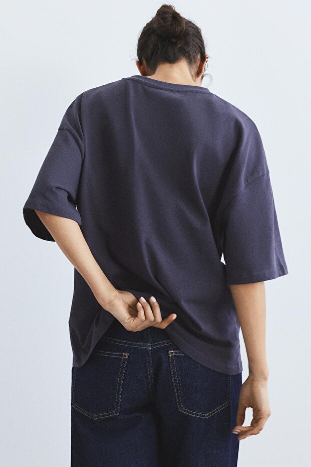 Oversize kısa kollu t-shirt - 5