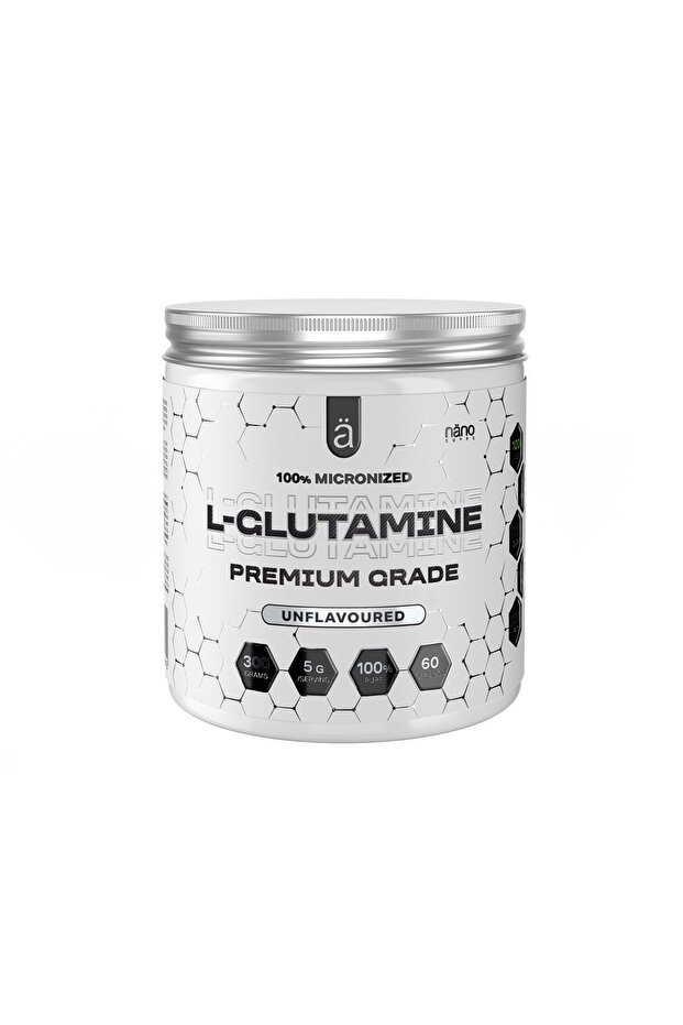 نانو سبس - ال جلوتامين عالي الجودة (300 جم) - L-Glutamine Premium Grade