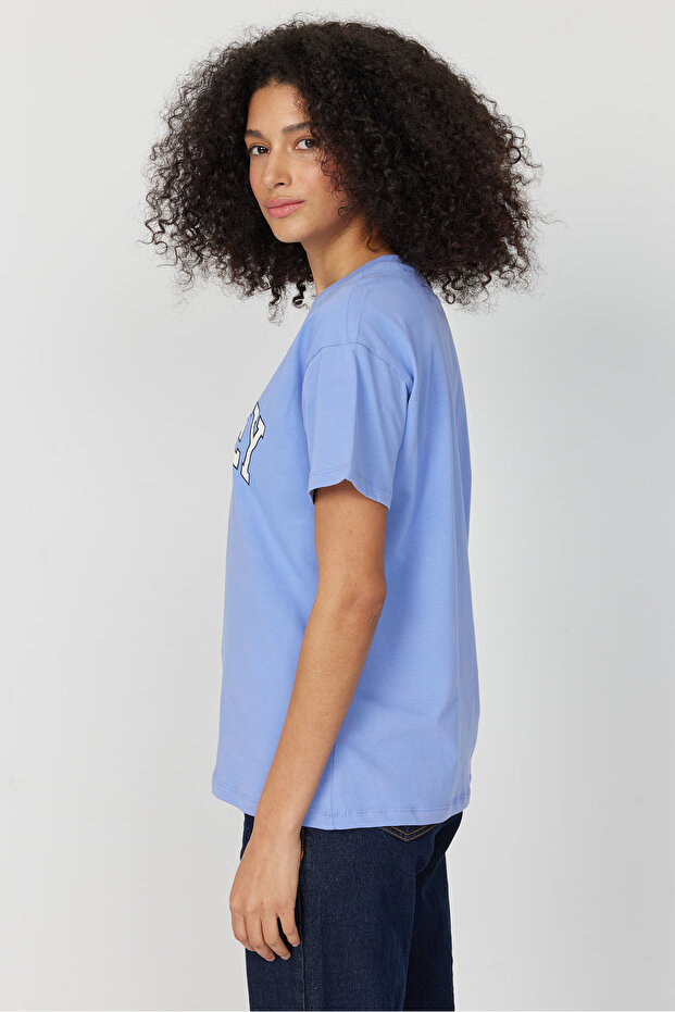 Kadın Baskılı Basic T-shırt - 5