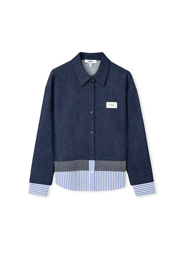 Kontrast katmanlı sweatshirt - 3