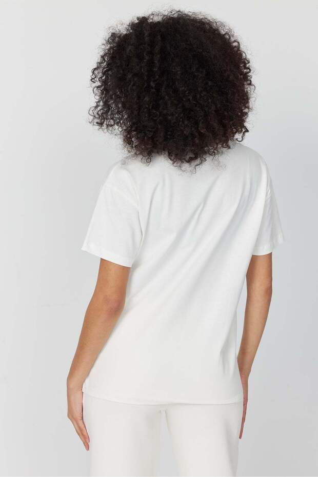 Kadın Basic T-shırt - 4