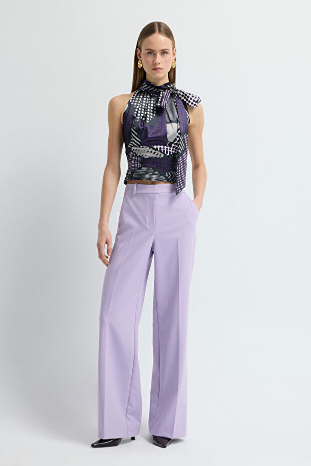 Geniş Paça Pantolon - 1