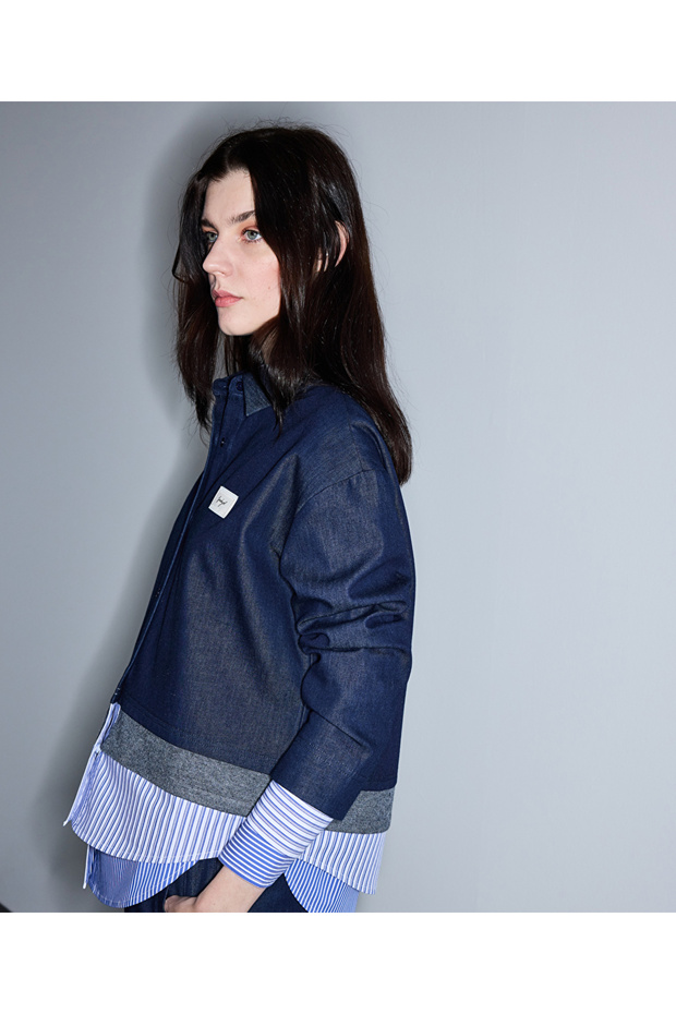 Kontrast katmanlı sweatshirt - 5