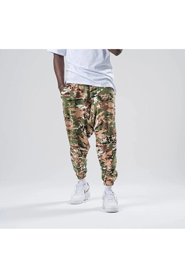 بنطلون شالوار منقوش بخصر مطاطي - 2