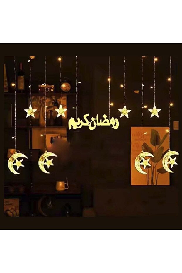 Ramadan Curtain String Lights 3 Meter LED Warm White