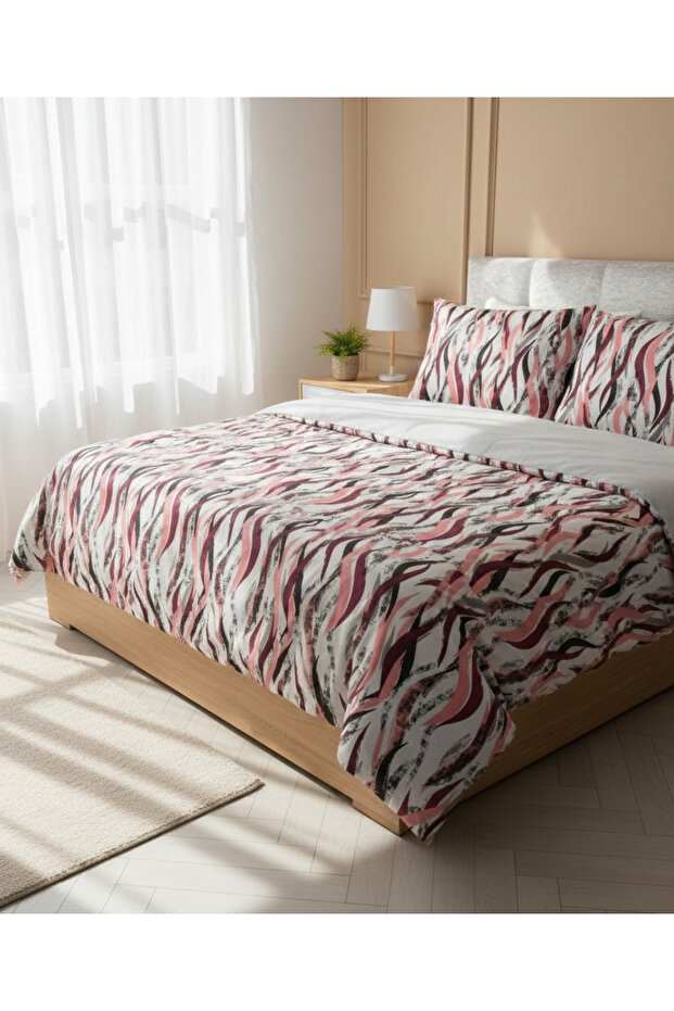 Hari̇kabi̇rev | Double Bedding Set with Elastic Cotton Sheets and Duvet Cover Set | Çknt