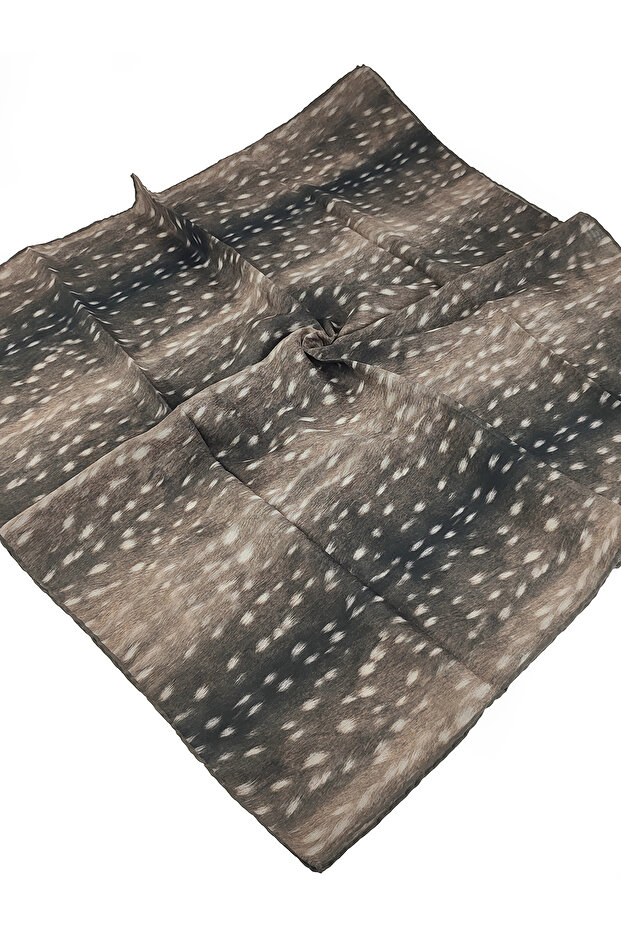 Ceylan Desen Soft Keten Eşarp - 4