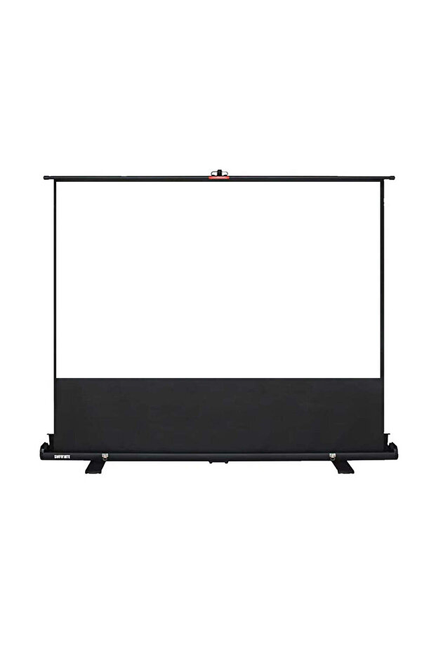 Portable Pull-Up Floor Projector Screen 100 inch – Compact, Lightweight with Stable Floor Base