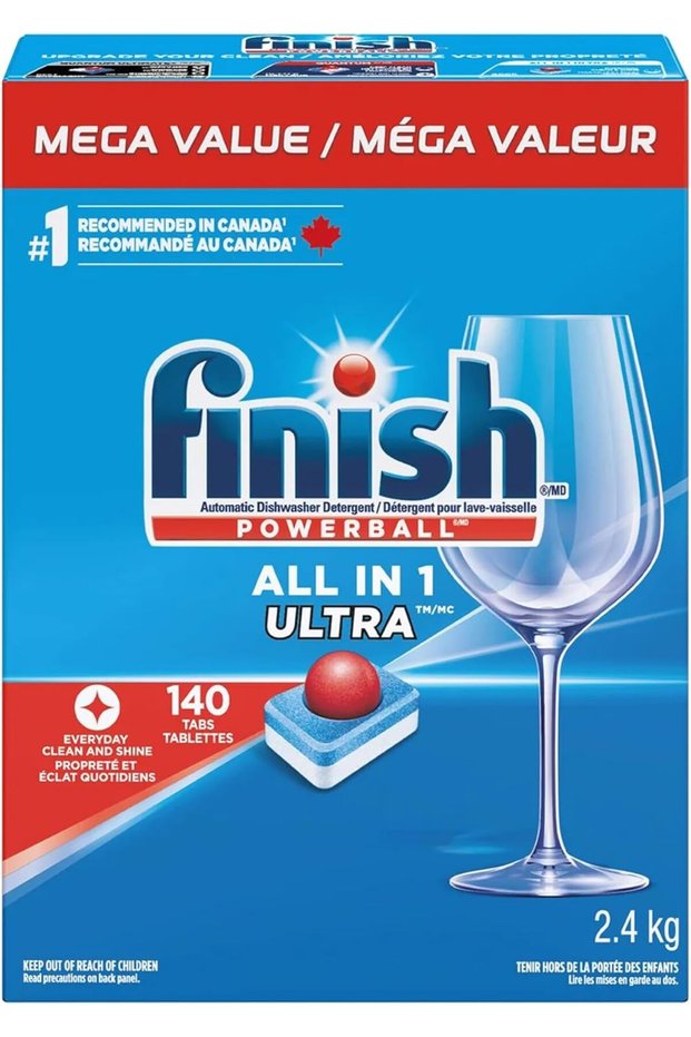 Powerball Automatic Dishwasher Detergent, All in 1 Ultra Powerful Clean, 2.4 KG - 140 Tabs