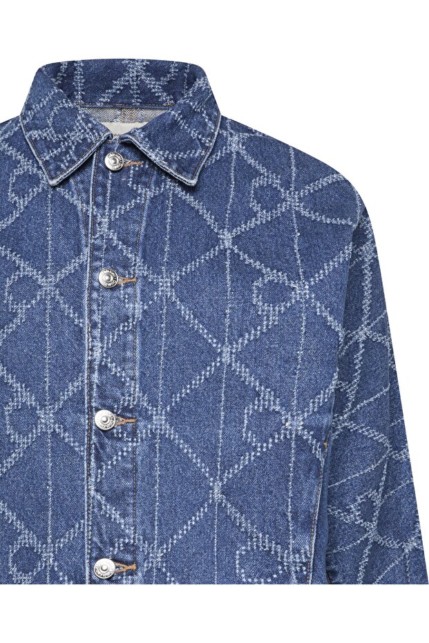 AOP TRUCKER JACKET CK ATLANTIC - 3