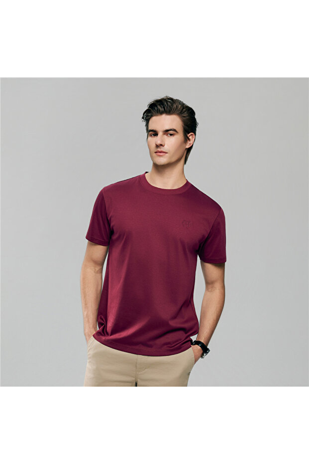 Men's Slim Fit Liquid Touch Cotton Crew Neck Tee