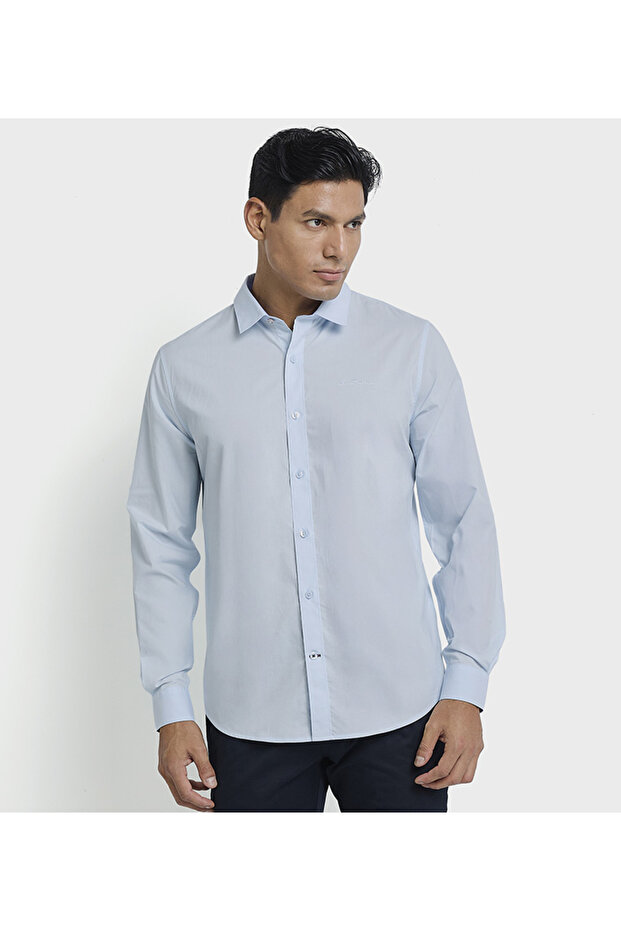 BenSherman Blue Solid Men Casual Shirts