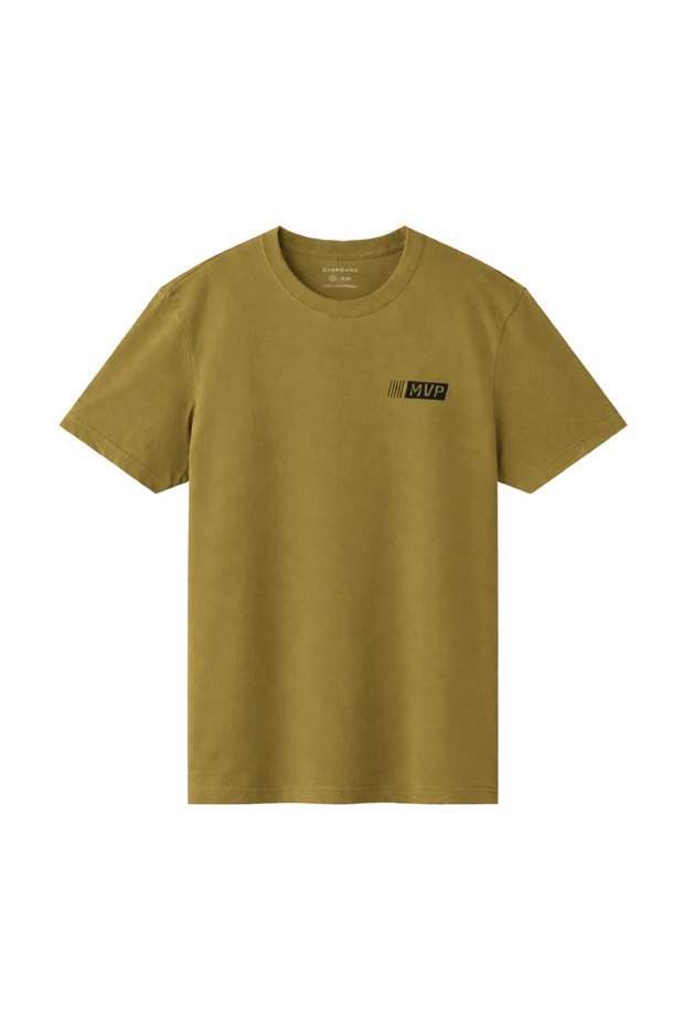 Men's Slim Fit Cotton Jersey Message Print Tee