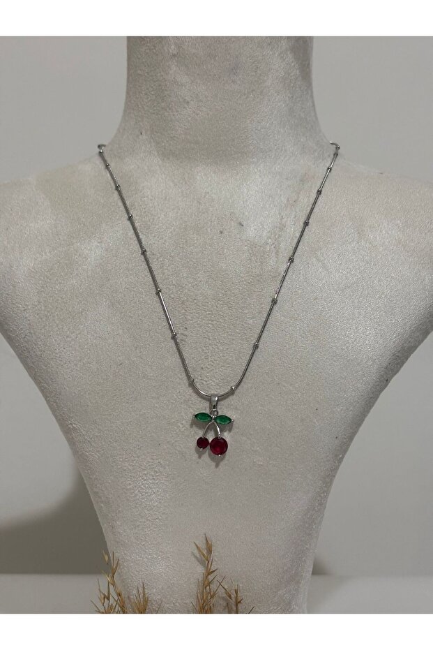 Kiraz Çelik Kolye - 2