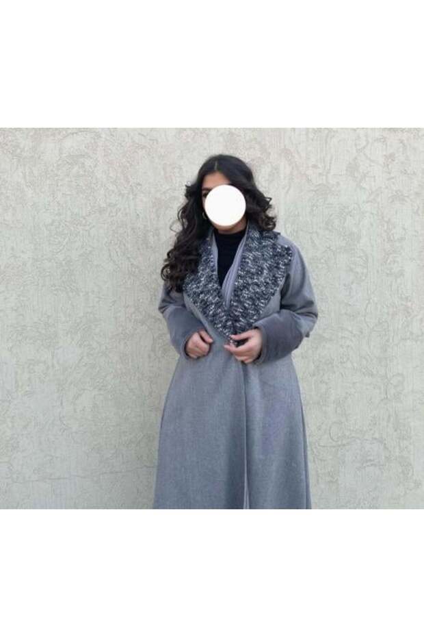 بطانية رمادية من الفرو