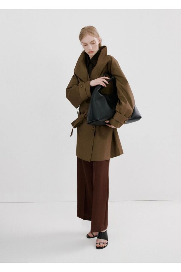 High-waisted lyocell pants - 2