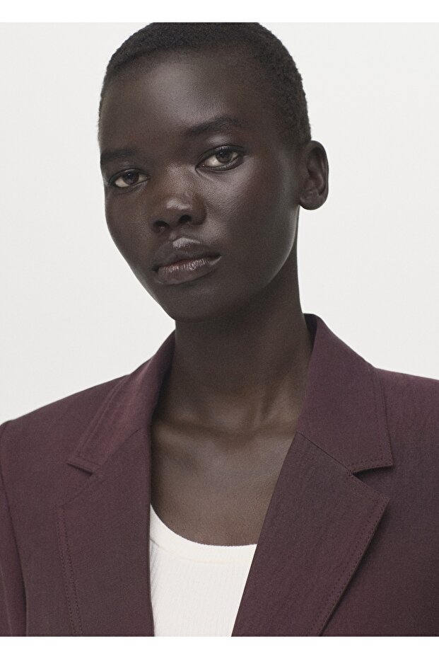 Lyocell blazer ceket - 7