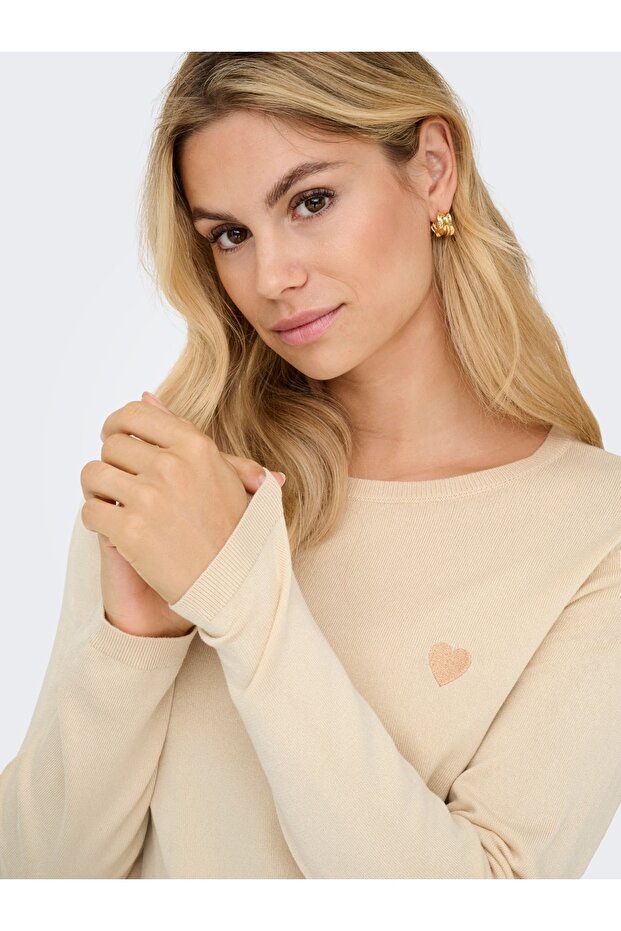 15363326 JDYKATE L/S O-NECK EMB. PULLOVER KNT - 4