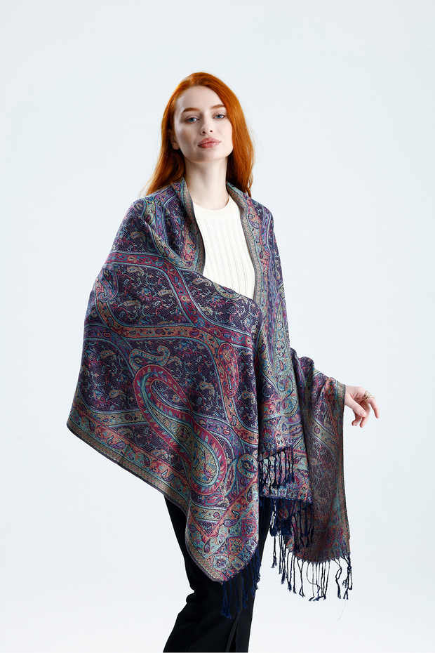 Cashmere Collection Shoulder Shawl - Double-Sided Woven Cashmere Shoulder Shawl