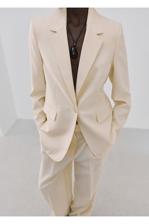 Lyocell blazer ceket - 7