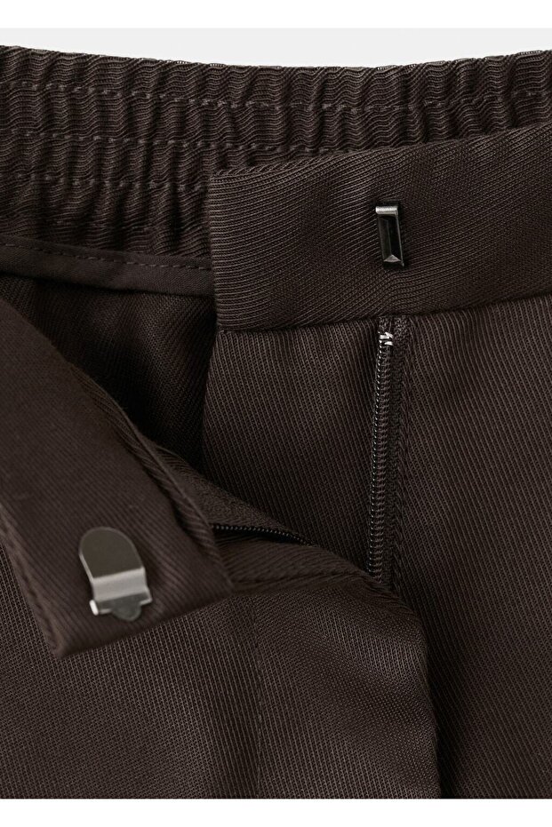 High-waisted lyocell pants - 5