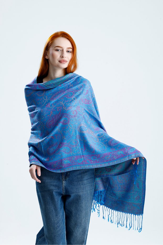 Cashmere Collection Shoulder Shawl - Double-Sided Woven Cashmere Shoulder Shawl