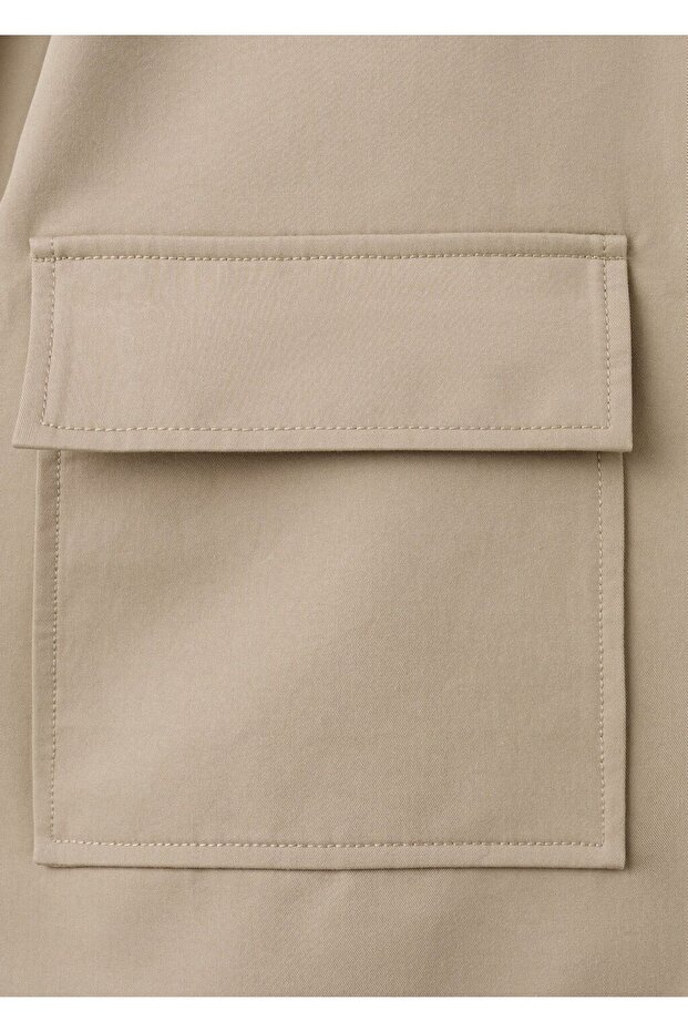 Cepli pamuklu ceket - 5