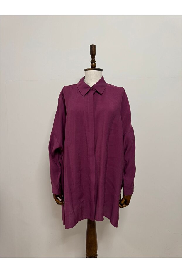 Y3001 Oversize Basic Gömlek - 2