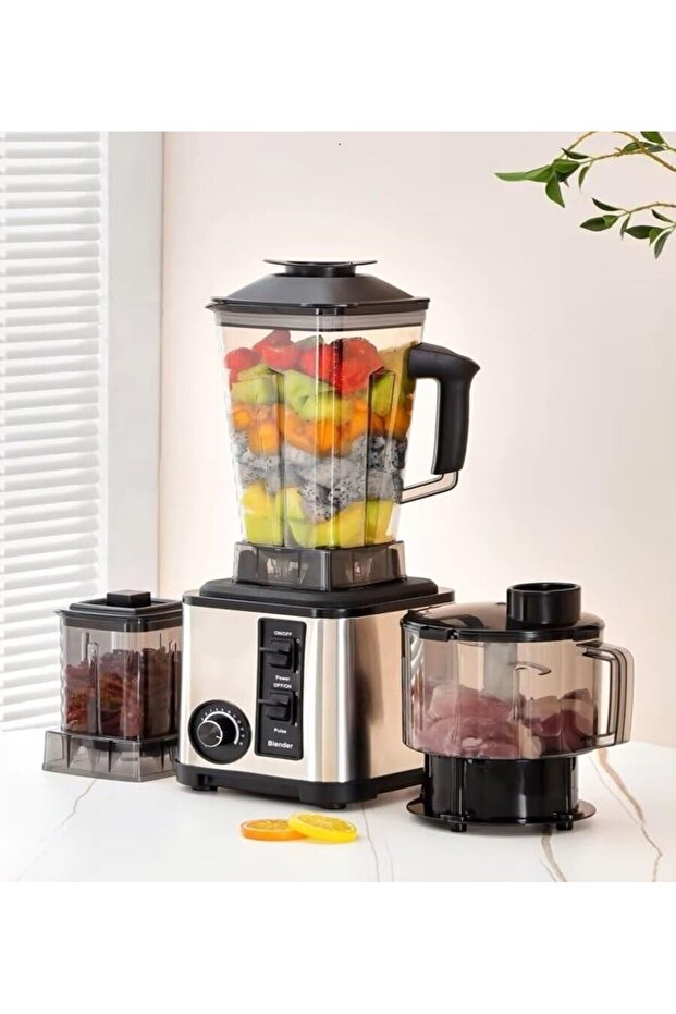 Blender, Grinder, and Food Chopper, 3-in-1 Heavy-Duty 9500W Electric Blender