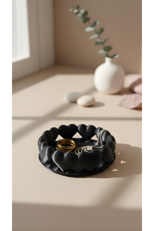 3D Heart Jewelry Organizer | Decorative Desk Organizer | Valentine's Day Mini Gift