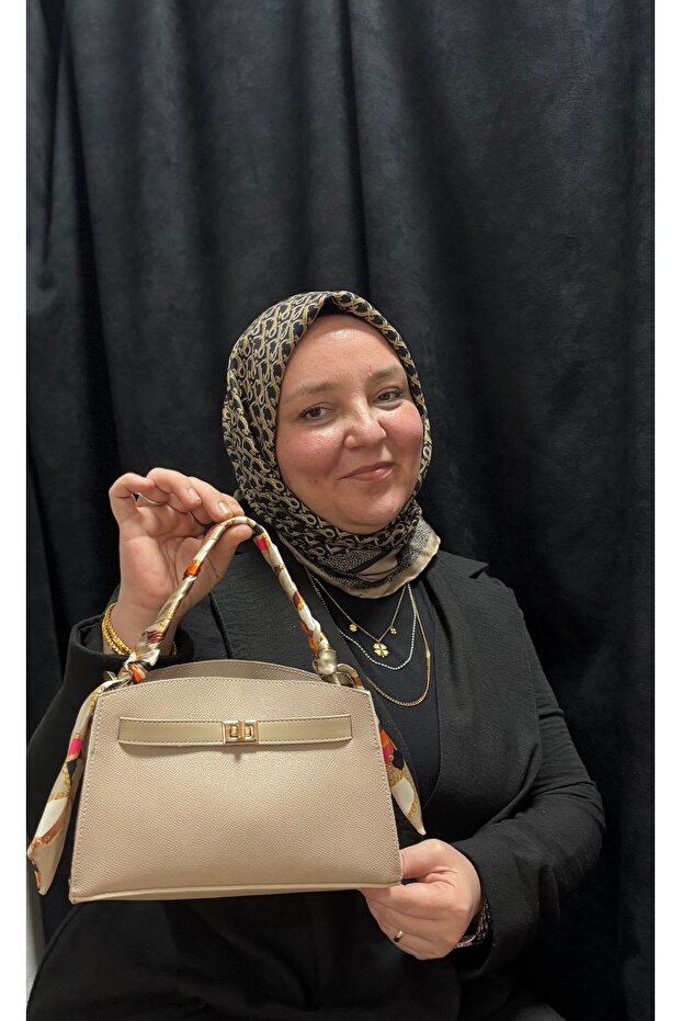 Tek Gözlü Fularlı Çanta - 1