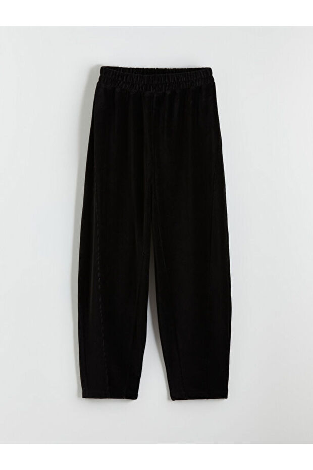 Esvab • Modern & Distinctive Wide-Leg Girls' Velvet Sweatpants