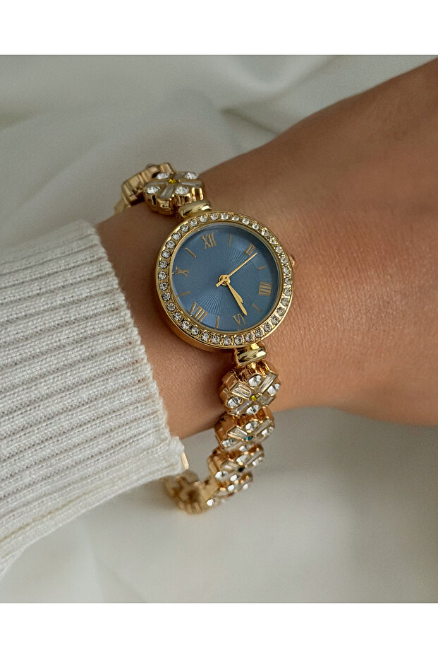 Xuping Plated Wristwatch | Round Zircon Stone Model