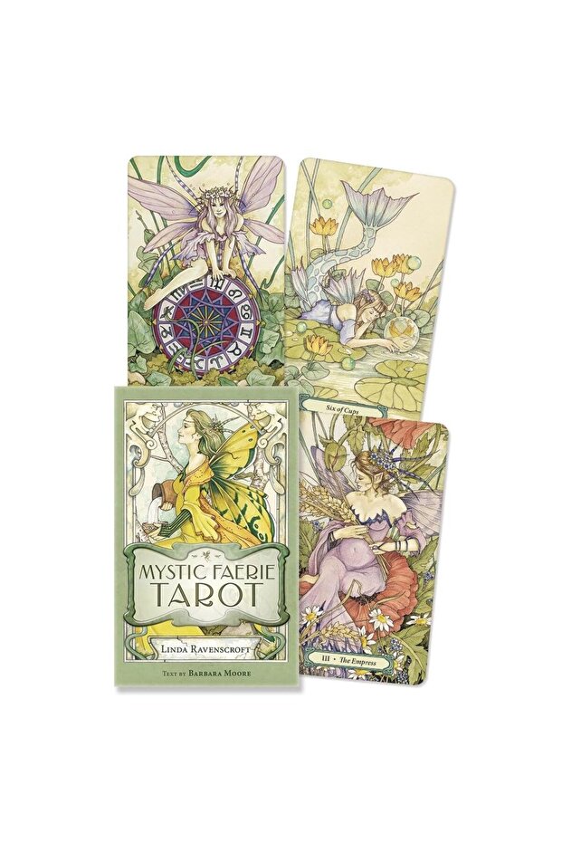 Mystic Faeri Tarot Cards Deck (Mystical Fairy Tarot) Barbara Moore Linda Ravenscroft