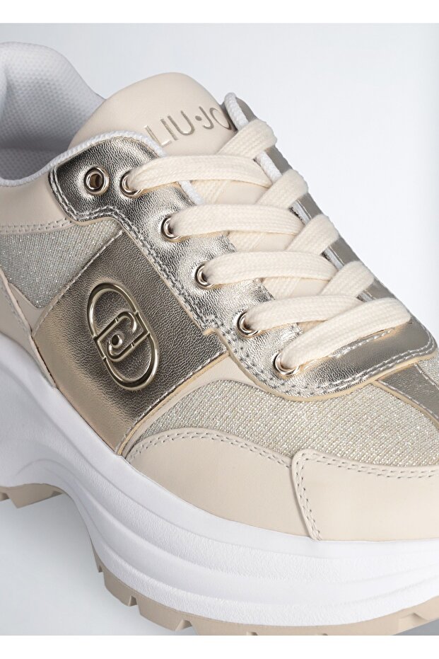 Bej Altın Sneaker - 3
