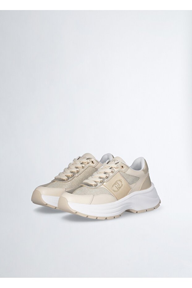 Bej Altın Sneaker - 4
