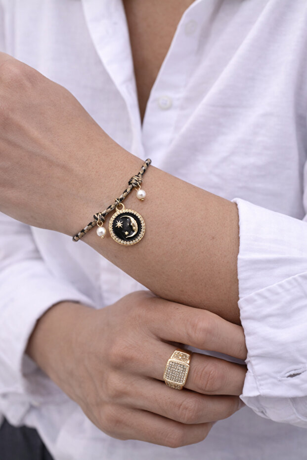 سوار قابل للتعديل بتفاصيل على شكل قمر - 2