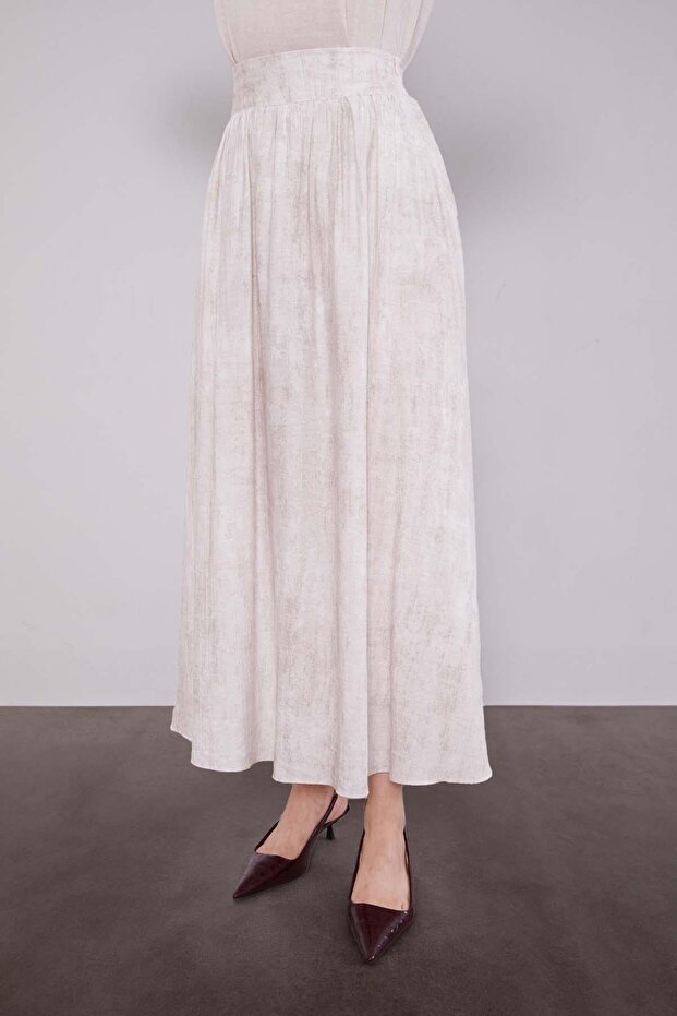 طقم تنورة بلون الإكرو - 5