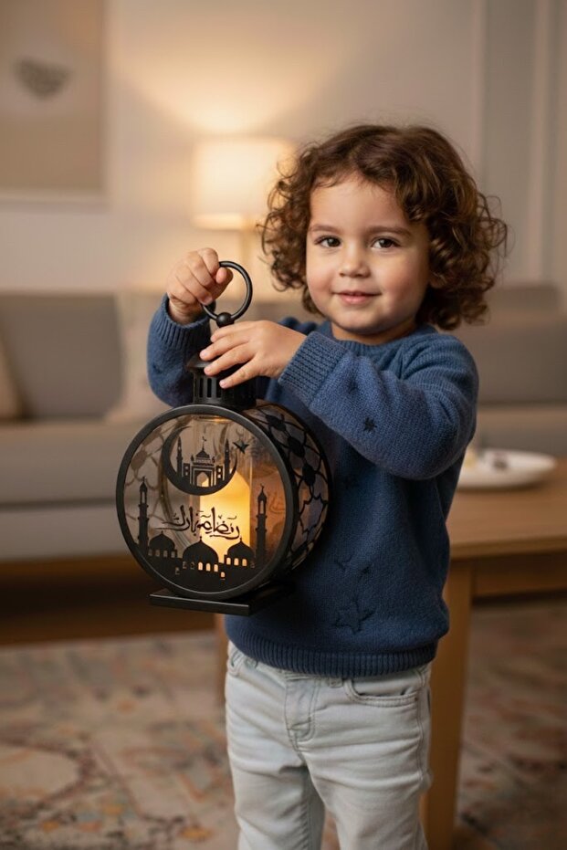 Large illuminated Ramadan lantern - 4