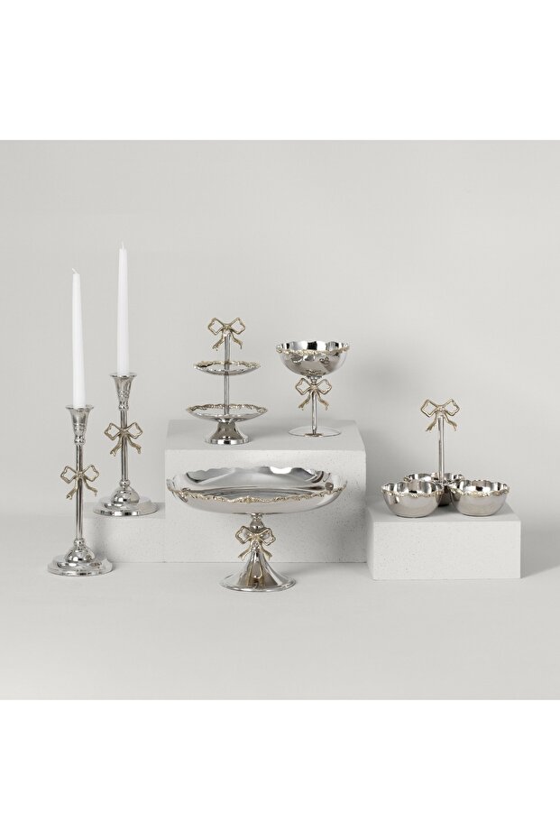 Ribbon 29 cm Şamdan - 2