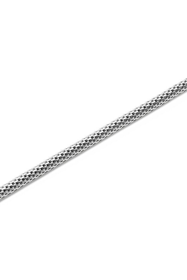 Tide Mesh Necklace Silver 2.8 - 3
