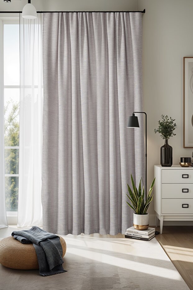 Serila Background Curtain 140 X 270 cm - Mink